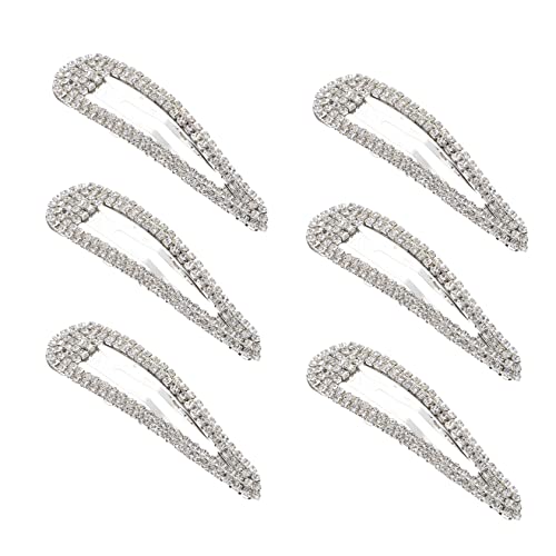 MUSISALY 6-teiliges Haarnadel-set Mit Strasssteinen Für Mädchen Druckknöpfe Mit Elegantem Für Hochzeitskopfschmuck von MUSISALY