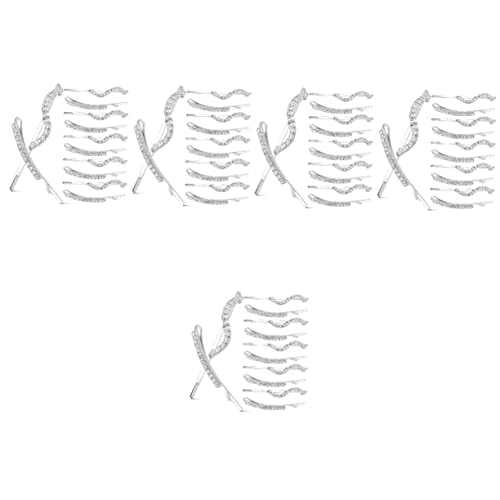 MUSISALY 5 Sets Elegante Haar-accessoires Metall Bobby-strasssteine Stilvoll Für Frauen Und Mädchen Haar-styling 12 Stück X 5 von MUSISALY