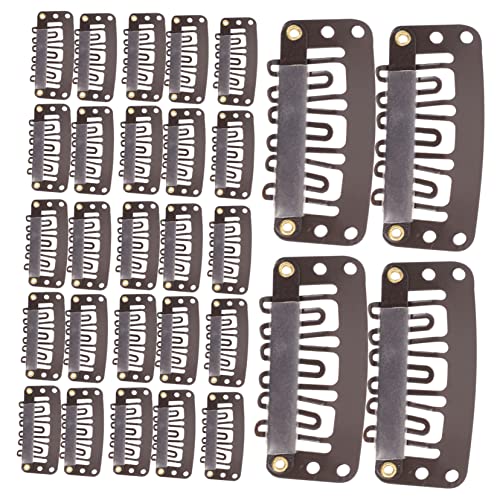 MUSISALY 60stücke Haarverlängerungsclips Aus Metall Für Perücken Clip- Für Kurzes Haar Perücken Snap Clips Für Damen Langlebig Und Stabil Vielseitig Einsetzbar Für Und Hüte von MUSISALY