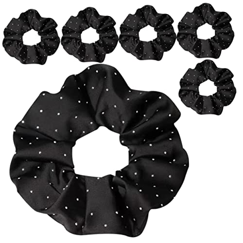 MUSISALY 6stücke Teiliges Haargummis Mit Strass Für Frauen Und Mädchen Elastische Stoffhaarbänder Stilvolle Haaraccessoires Für Pferdeschwanz Und Dutt Elegantes Design von MUSISALY