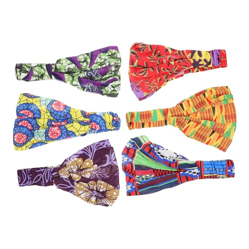 MUSISALY 6stücke Damen Kopf-wraps Stilvolle Druck-stirnbänder Haar-schals Haarschmuck Für Reisen Schule Party Büro von MUSISALY