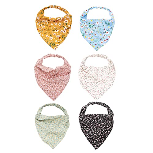 MUSISALY 6er Satz Elastische Haartücher Geblümte Damen Kopftücher Haarbandanas Für Frauen Mit Glatter Textur Für Tragen Und Pflege von MUSISALY