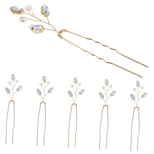 MUSISALY 6er Satz Haarspangen Mit Strasssteinen Für Braut Haarnadeln Für Frauen Hochzeit Haarschmuck von MUSISALY