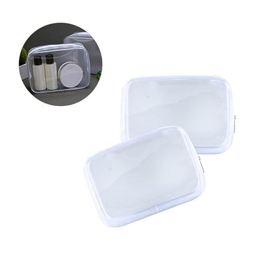 MUSISALY Transparente PVC Kosmetiktasche Reise Aufbewahrungstasche Kulturbeutel Organizer Für Männer Frauen Mit Reißverschluss von MUSISALY