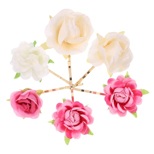 MUSISALY 6stücke Blumen Haarspangen Böhmische Band Clips Stilvolle Haarnadeln Für Frauen Mädchen Haaraccessoires Strandparty Zubehör von MUSISALY