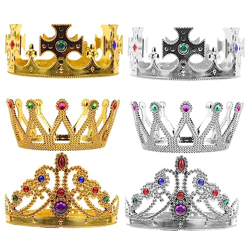 MUSISALY Krone Stirnband Kopfschmuck Für Geburtstagsparty Cosplay Antike Dekorative Kopfbedeckungszubehör Retro Hochzeit Fotografie von MUSISALY