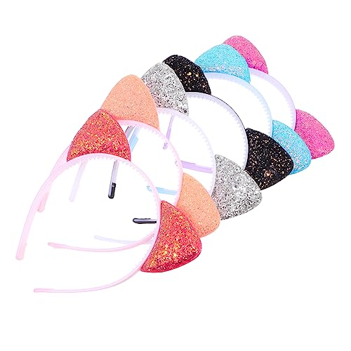 MUSISALY 6stücke Katzenohren Stirnbänder Mädchen Haarband Party Kopfbedeckung Haaraccessoires Für Halloween Karneval Kindertage Bühnenkostüme von MUSISALY