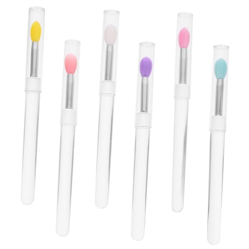 MUSISALY 6stücke Teiliges Aus Silikon Für Lippenstiftpinsel Wiederverwendbare Applikatoren Für Lipgloss Make-up-tools Für Frauen Sanfte Und Gleichmäßige Anwendung von MUSISALY