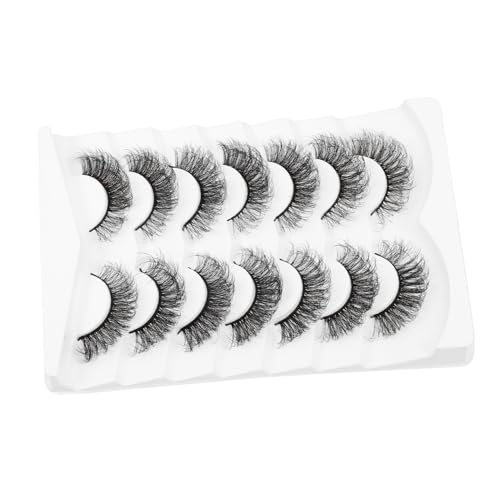 MUSISALY 3d-falsche Wimpern Für Mädchen Künstliche Wimpernverlängerungen Diy Flauschige Wimpernbüschel Mehrfachverwendbar von MUSISALY