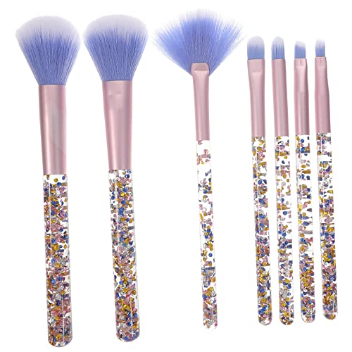 MUSISALY 7-teiliges Augen-tool-pinsel-set Make-up-lidschattenpinsel Puderapplikator Langer Griff Tragbar Für Mädchen von MUSISALY