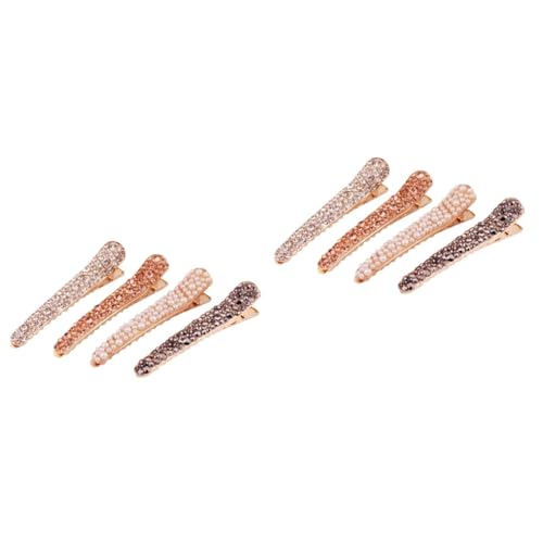 MUSISALY 8 Stk Mädchen Haare frisierumhang haarstyling haarschneide maschiene glitzersteinchen haarklauenclips glitzernde Haarspangen Haar Strass Strass-Krokodilklemme Mädchen Haarspange von MUSISALY