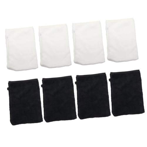MUSISALY 8stücke Teiliges Von Make-up Entferner-handschuhen Sanftem Mikrofasermaterial Für Gesichtsreinigung Wiederverwendbare Umweltfreundliche Und Hautschonende Reinigungshandschuhe von MUSISALY