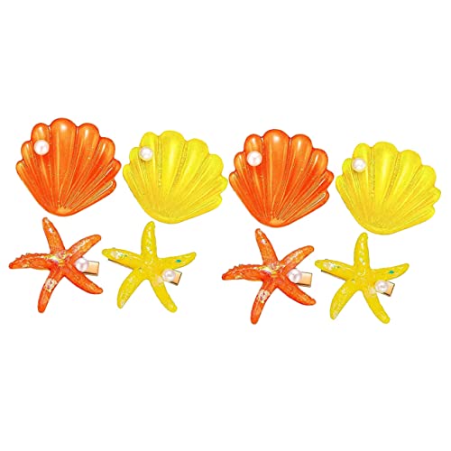 MUSISALY 8stücke Haarspangen Teiliges Haarschmuck Für Mädchen Muschel-haarclips Accessoires Für Meerjungfrauen-themenpartys Strapazierfähig Und Stilvoll von MUSISALY