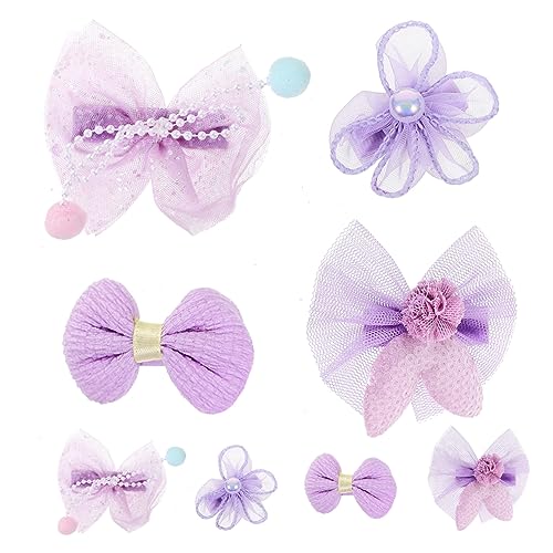MUSISALY 8stücke Haarspangen Mit Hasenohren-schleife Perlenschleife Und Blumendesign Für Junge Mädchen Haarschleifen Haarspangen Für Kleinkinder Süße Für Mädchen von MUSISALY