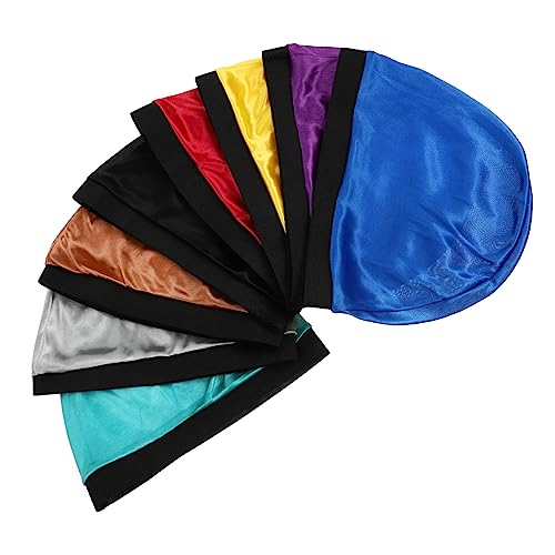 MUSISALY 8stücke Silky Wave Cap Elastische Praktische Und Multifunktionale Wellenhaube Farben Für Täglichen Gebrauch Dehnbar Und Für Kopfgrößen von MUSISALY