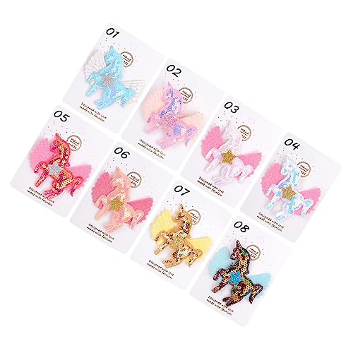 MUSISALY Haarspangen-set Für Babys Mädchen 8-teilig Gemischte Farben Kinder-haarnadel-design Für Haar-accessoires von MUSISALY