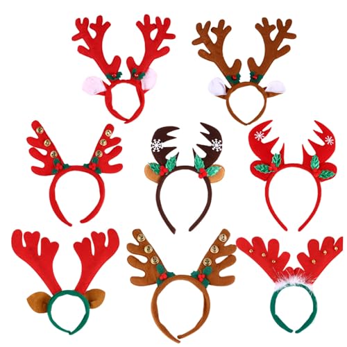 MUSISALY Weihnachts Stirnband Mit Geweihdekoration Für Party Geburtstag Weihnachtsfeier Haarschmuck Aus Materialien Für Komfort von MUSISALY