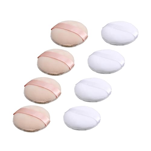 MUSISALY 8stücke Powder Make up Lose Pulver Kosmetik Hautfreundlich Weich Make up Zubehör Puder Applikator Für Damen Mädchen von MUSISALY