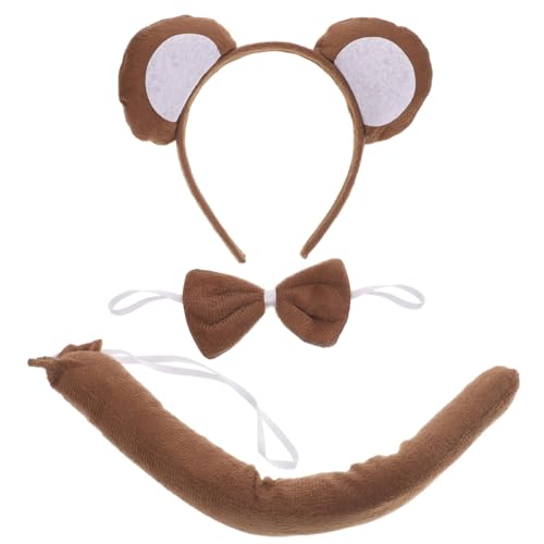 MUSISALY 9-teiliges Süßes Affen-kostüm-zubehör-set Für Fliege Stirnband Und Für Weihnachten Und Halloween von MUSISALY