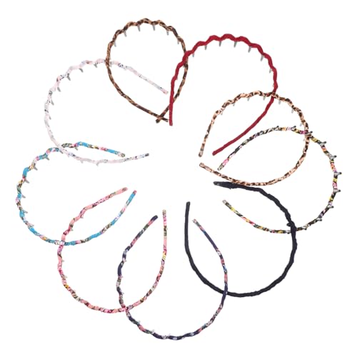 MUSISALY 9er Satz Zahn-stirnbänder Mädchen Kunststoff Damen Kopfschmuck Haar-accessoires Mehrfarbig MUSISALY 9er Satz Zahn-stirnbänder Mädchen Kunststoff Damen Kopfschmuck Haar-accessoires Mehrfarbig von MUSISALY