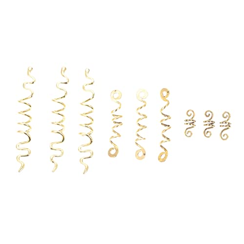 MUSISALY 9-teilige Haarspiralperlen Spulen-flechtmanschetten Für Dreadlocks Modenschau-haar-accessoires Und Einfach Zu Verwenden von MUSISALY