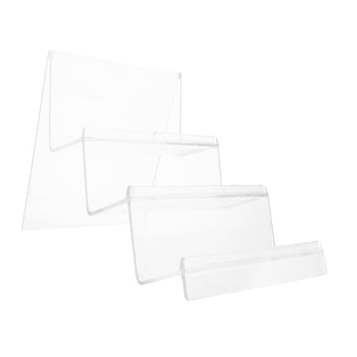 MUSISALY Acryl Desktop Organizer Lagig Wallet Display Ständer Transparent Langlebig für Geldbörsen Handtaschen Kosmetik Schmuck Büro Schreibtisch Verkaufsregal von MUSISALY