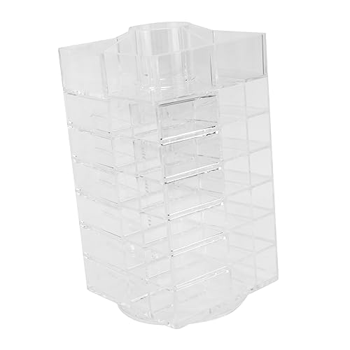 MUSISALY Eleganter Lippenstifthalter Aus Acryl Drehbarer Make-up-ständer Nagelregal Desktop-organizer Für Mädchen Make-up-enthusiasten von MUSISALY