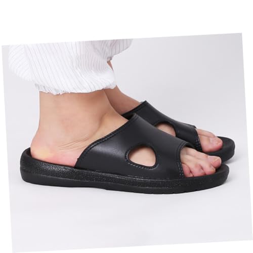 MUSISALY Anti static Hausschuhe Pu sohle Rutschfest mit Dicker Sohle für Zuhause und Reinraum Komfortabel und Statikhemmend von MUSISALY