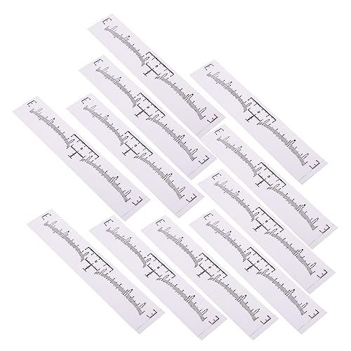 MUSISALY Augenbrauen-lineal-aufkleber-packung 100 Stück Augenbrauen-messwerkzeug Weiß Genau Und Einfach Zu Verwenden Für Profis Und Anfänger von MUSISALY