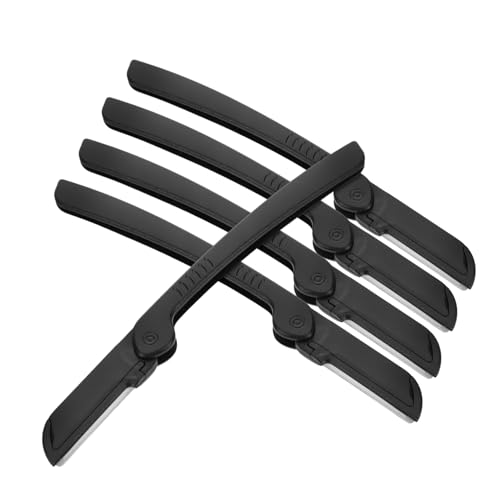 MUSISALY Augenbrauenschaber Damenrasierer herrenrasierer Rasierer mit Schutzgitter Rasierer für Reisen Hautfreundlicher Rasierer Gesichts-Dermaplaning-Tool Herren Bartglätter Plastik Black von MUSISALY