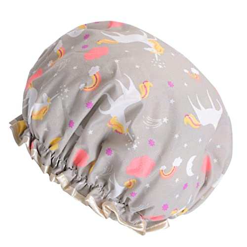 MUSISALY Duschhut Gepunktete Duschhaube Öldicht Küchenhut Badehut Damen-badehut Strapazierfähig Wasserfest Zusammenfalten Leicht von MUSISALY