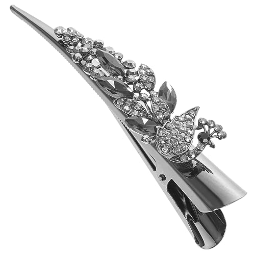 MUSISALY Kristall Haarspange Groß Entenschnabel Haarklammer Für Feines Haar Vintage Strass Haarschmuck Für Damen Elegantes Haaraccessoire Für Hochzeiten Und Partys von MUSISALY