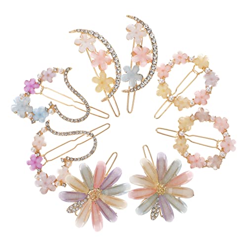 MUSISALY 8 Stück Blumenhaarspangen Für Mädchen Und Frauen Dekorative Haarspangen Mit Blumen Für Diverse Frisuren von MUSISALY