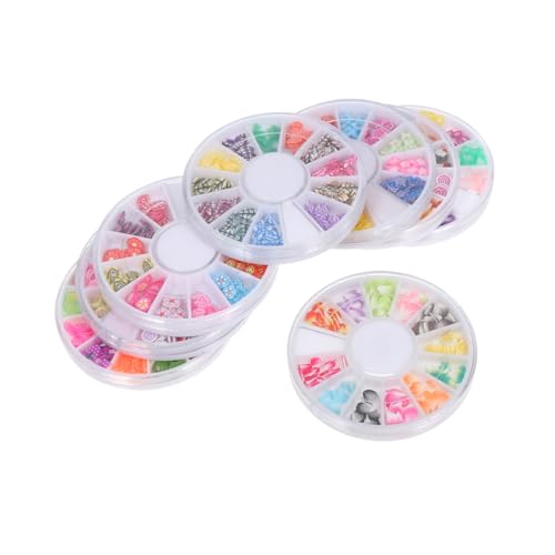 MUSISALY Boxen Polymer Clay Maniküre Patches Diy Frucht Muster Nail Art Obst Patch Für Natur Und Kunstnägel Bastelprojekte Handys Hüllen Maniküre von MUSISALY