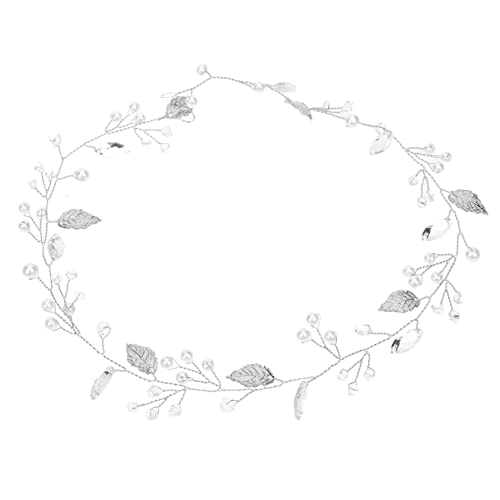 MUSISALY Stirnband Mit Blättern Strass Und Perlen Hochzeitskopfschmuck Braut Passend Für Hochzeiten Bälle Partys Fotoshootings von MUSISALY