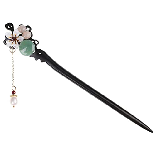 MUSISALY Chinesische Haarstäbchen Aus Holz Haaraccessoires Mit Perlenquaste Für Damen Vintage Stil Für Frisuren von MUSISALY