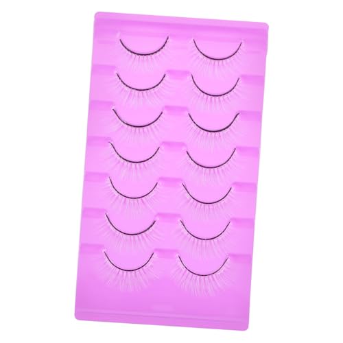 MUSISALY 7paare Natürliche Falsche Wimpern Für Frauen Und Mädchen Weiße Künstliche Wimpern Einfach Anzuwendende Falsche Für Party Und Bühnenauftritte von MUSISALY