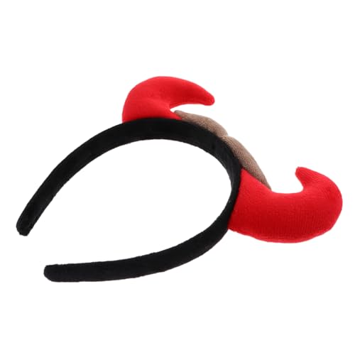 MUSISALY Halloween-plüschhörner-stirnbänder Haarband Für Partyauftritte Stoff Und Kunststoff Halloween-stil Damen Und Kinder von MUSISALY