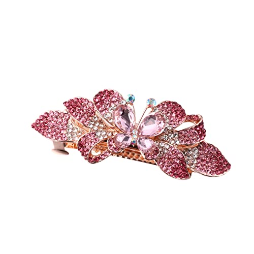 MUSISALY Haarknoten-clips Für Damen Größe L Pink Eleganter Kopfschmuck Haarspangen Mit Schleife Haarnadeln Für Friseur von MUSISALY