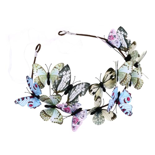 MUSISALY Schmetterlings-haarband Für Mädchen Und Frauen Kopfschmuck Stirnband Aus Kunststoff Für Hochzeiten Partys Und Fotoshootings von MUSISALY