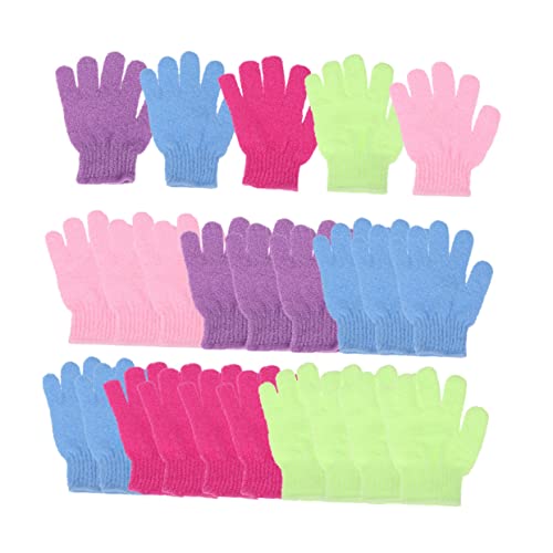 MUSISALY Duschbürstenhandschuhe 30 Stück Zufällige Farbe Badehandschuhe Peeling-handtuch Für Männer Und Frauen von MUSISALY