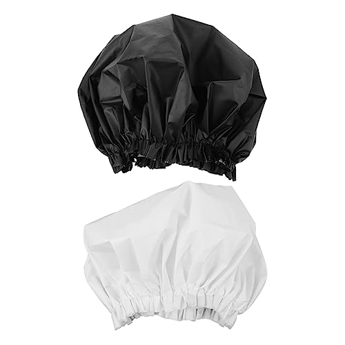 MUSISALY Elastische Duschhaube 2er-pack Haarhaube Aus Seide Große Duschhauben Für Frauen Schützt Die Kopfhaut von MUSISALY