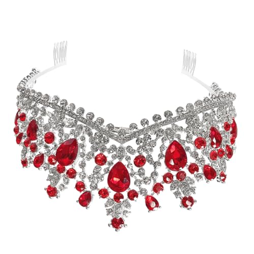 MUSISALY Elegante Brautkrone Mit Kamm Strass-einsatz Aus Legierung Kopfbedeckung Brautschmuck Für Hochzeit von MUSISALY