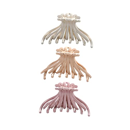 MUSISALY 3stücke Teiliges Haarspangen Abs Rutschfeste Haarclips Haarschmuck Für Und Mädchen Farben Beige Khaki von MUSISALY