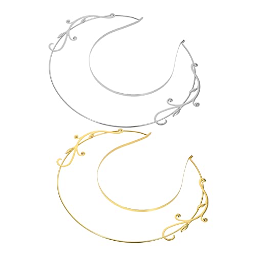 MUSISALY Kopfschmuck Jungfrauen-heiligenschein Aus Legierung Rundes Stirnband Für Festival Party Bühnenauftritt Haar-kopfbedeckung Für Mädchen Frauen von MUSISALY