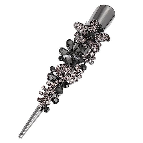 MUSISALY Entenschnabel-haarspange Mit Strasssteinen Eleganter Haarklammer Für Damen Langlebiges Zubehör Für Haarstyling Zum Frisieren Und Waschen von MUSISALY