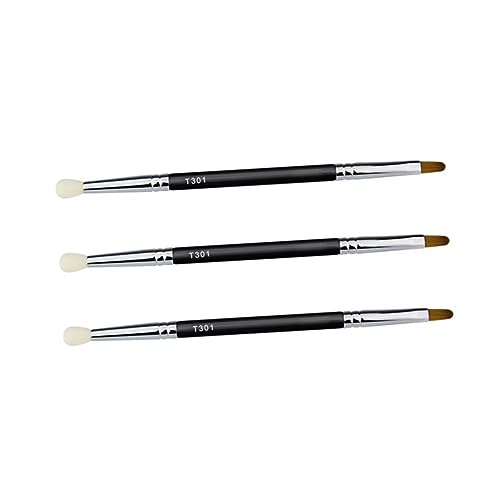 MUSISALY 3stücke Eyeliner Pinsel Mit Doppelkopf Concealer Pinsel Für Kosmetik Make-up-zubehör Tragbar Für Gesicht Koloration von MUSISALY