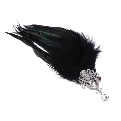 MUSISALY Federschmuck Für Haare Feder Stirnband Kristall Strass Design Haarschmuck Feder Für Party Cosplay Bühnenauftritte Und Veranstaltungen von MUSISALY