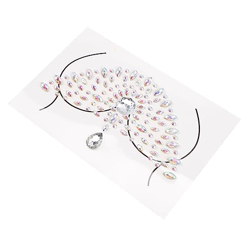 MUSISALY Festival Gesichtsschmuck Kristalldiamanten Zum Aufkleben Körperjuwelen Make-up Aufkleber Party Körper Schmuck von MUSISALY