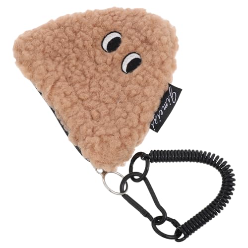 MUSISALY Fuzzy Cartoon Münzbörse Mit Reißverschluss Onigiri Niedlicher Plüsch-schlüsselanhänger Kleiner Münzhalter Mini-Aufbewahrungstasche Kawaii Wechselgeldbeutel von MUSISALY